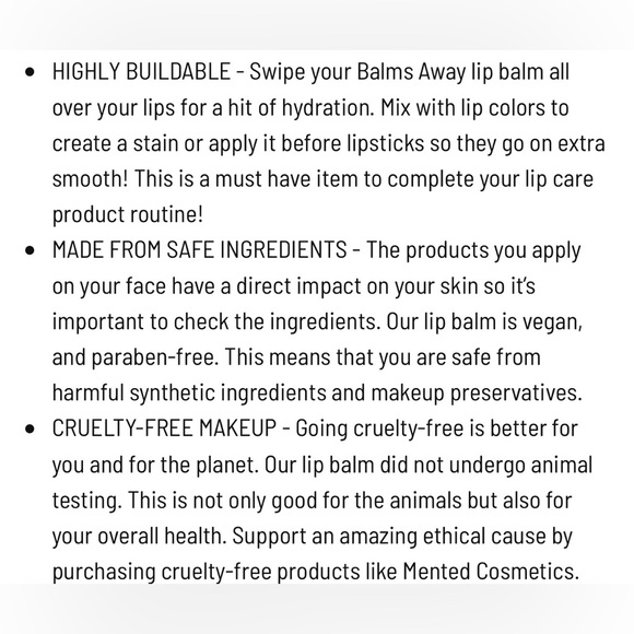 New/Sealed Mented Balms Away Coconut Lip Treatment - Picture 6 of 10